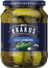 KRAKUS Pickled Dill Cucumbers 670g