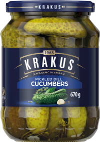 KRAKUS Pickled Dill Cucumbers 670g
