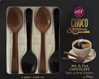 ELIT 6 Choco Spoons - Milk & Dark Chocolate 54g
