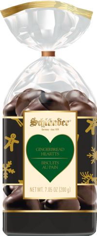SCHLUNDER Chocolate Covered Gingerbread Hearts 200g