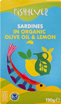 FISH 4 EVER Sardines in Organic Olive Oil & Lemon 120g
