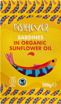 FISH 4 EVER Sardines in Organic Sunflower Oil 120g
