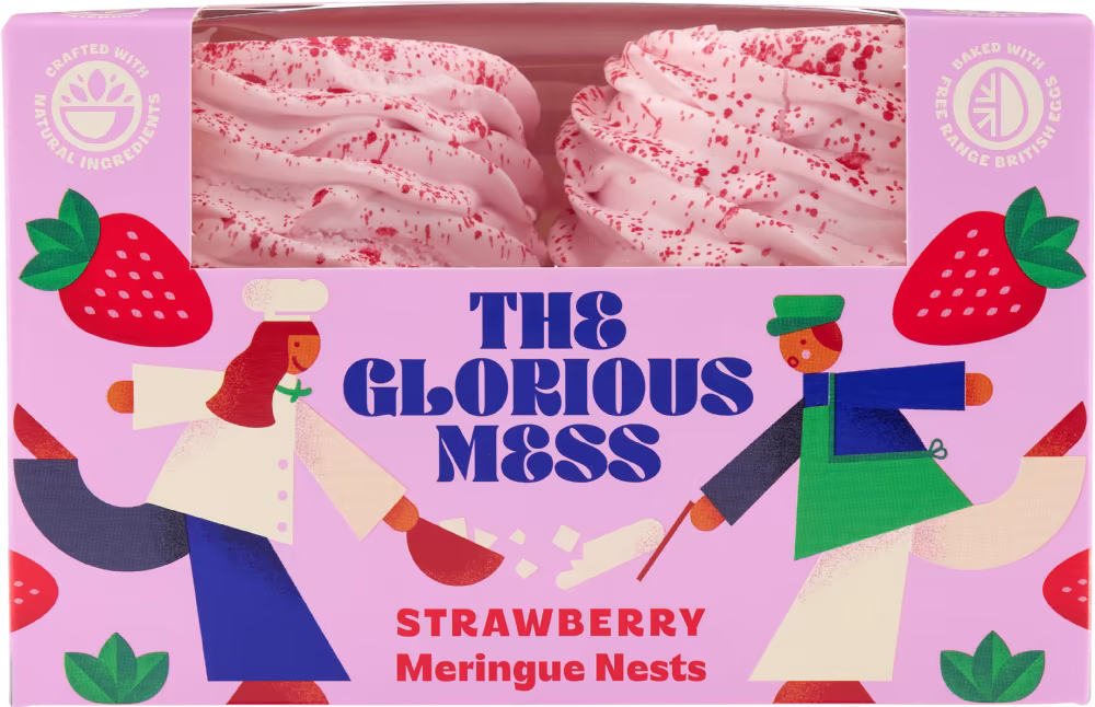THE GLORIOUS MESS 4 Strawberry Meringue Nests