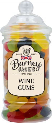 BARNEY JACK'S Wine Gums - Gift Jar 370g