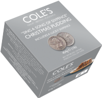 COLE'S PUDDINGS ''Sing A Song of Sixpence'' Christmas Pudding 454g