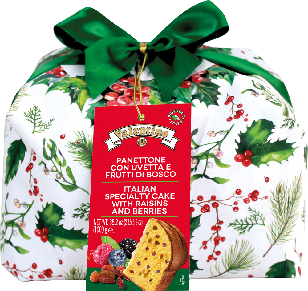 VALENTINO Panettone - Forest Fruit Wrapped 1kg