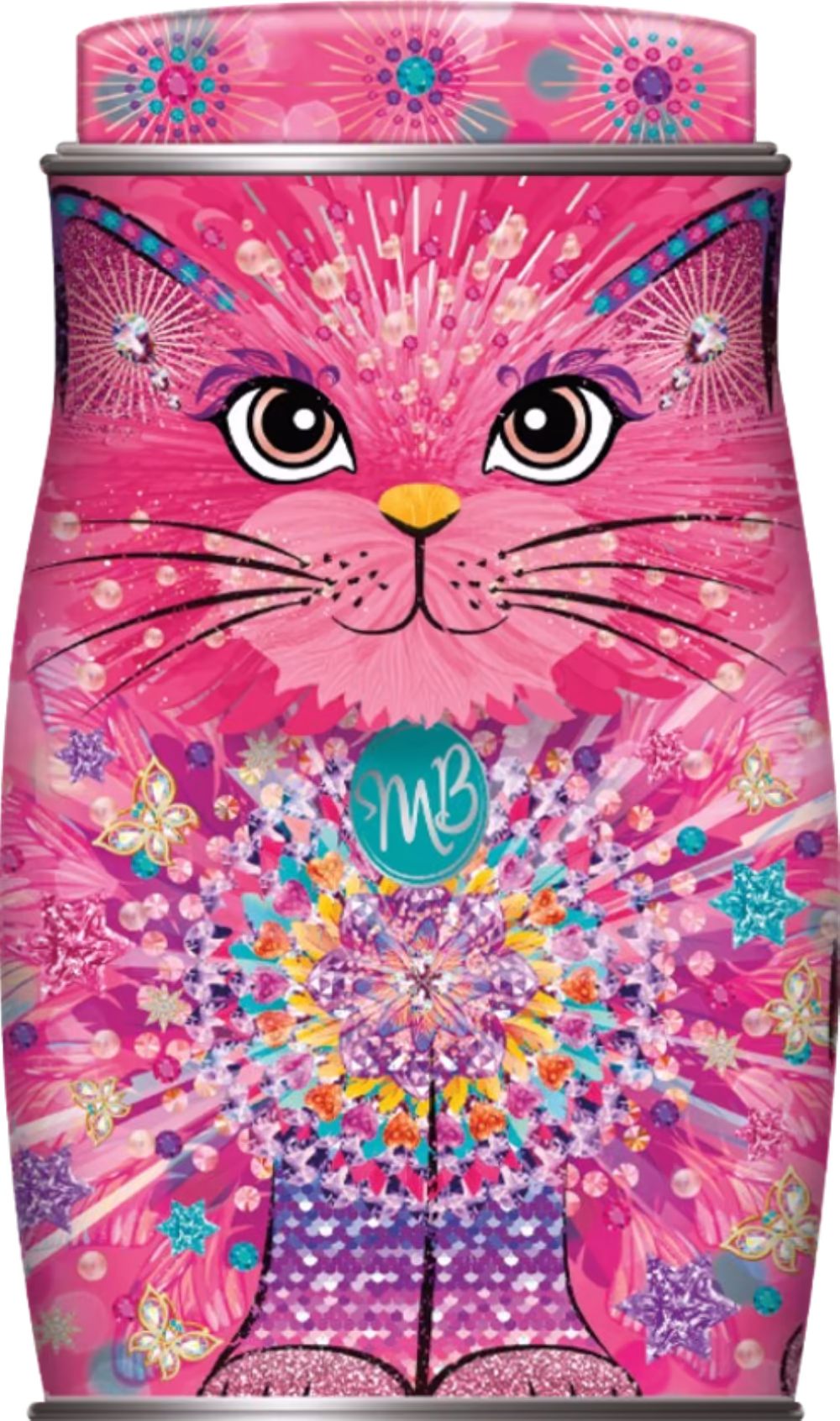 MONTY BOJANGLES Berry Bubbly Truffles in Shimmering Starlet Pink Cat Tin 135g