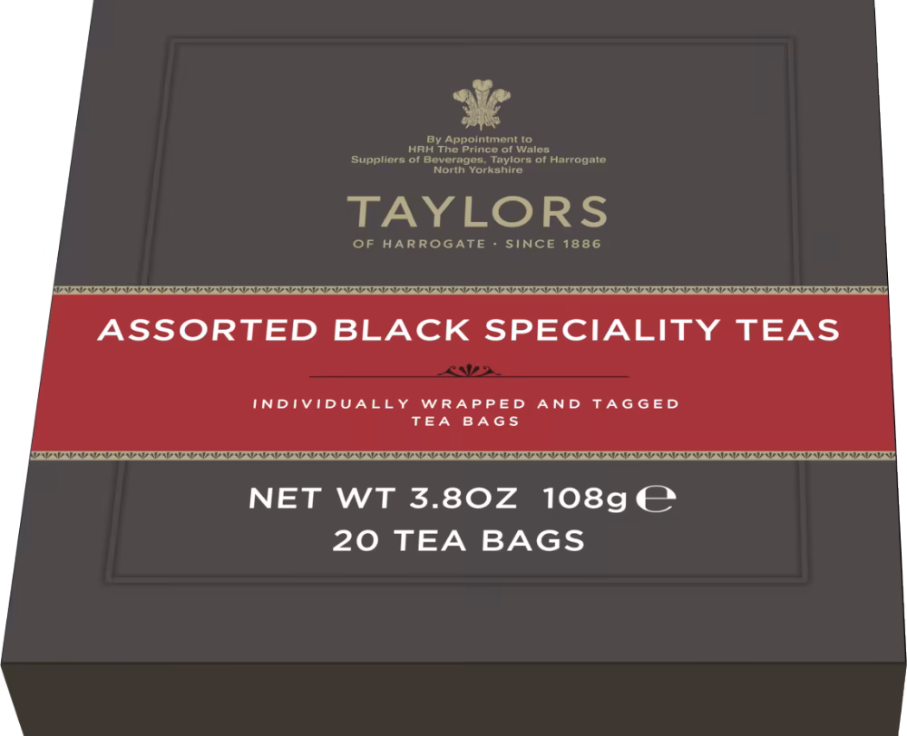 TAYLORS OF HARROGATE Assorted Black Speciality Teas - 20 Teabags 50g