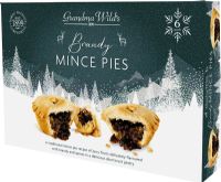 GRANDMA WILD'S 6 Brandy Mince Pies 348g