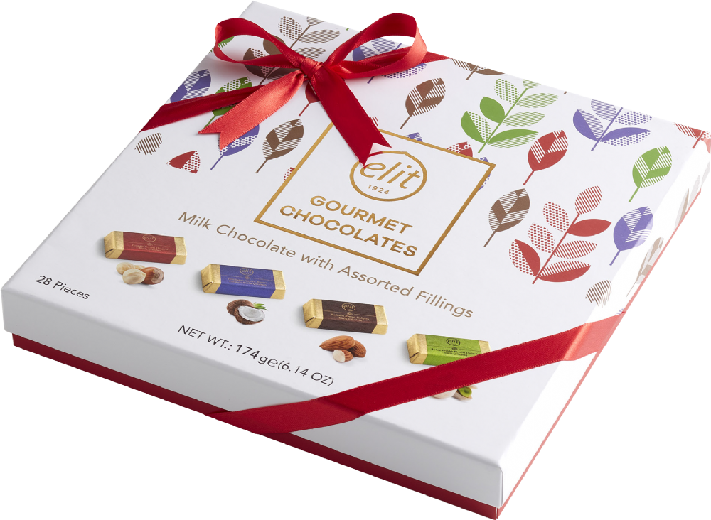 Elit Gourmet Chocolates - Milk Chocolate with Assorted Fillings 174g