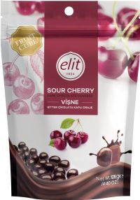 ELIT Dark Chocolate Covered Sour Cherry 125g