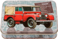 TIN TREATS Red Off Road Tin with Humbugs 125g