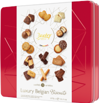 DESOBRY Luxury Belgian Biscuit Selection - Tin 375g