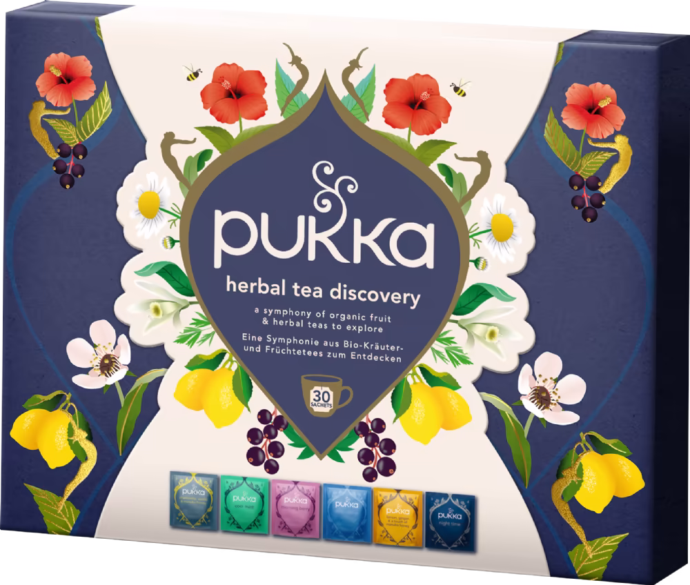 PUKKA Herbal Tea Discovery Box - 30 Sachets 48g