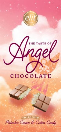 ELIT Angel Chocolate - Pistachio with Cotton Candy Bar 85g