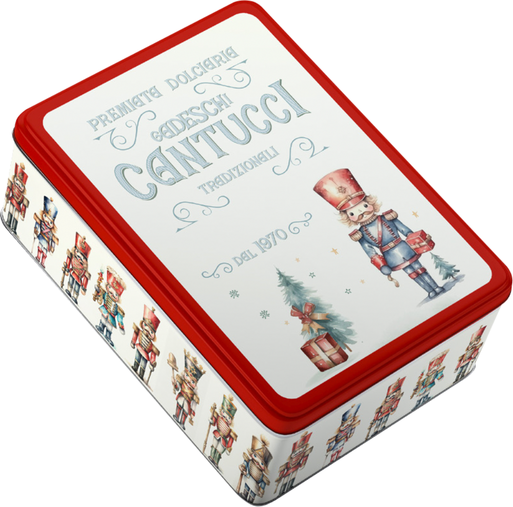 Gadeschi Cantucci in Nutcracker Tin 200g
