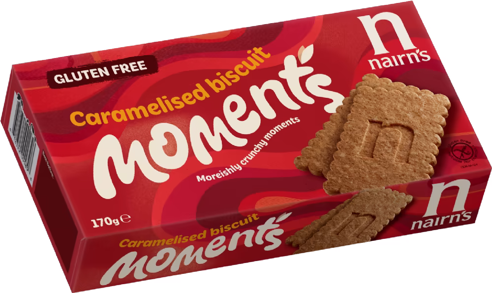 NAIRN'S Gluten Free Caramelised Biscuit Moments 170g