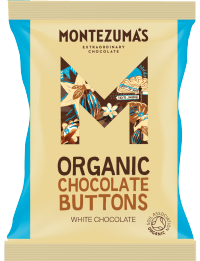 MONTEZUMA'S Organic White Chocolate Buttons 120g