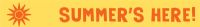 HOLLEYS FINE FOODS 'Summer's Here' Shelf Strip 1000x40mm