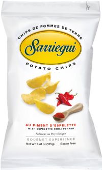 SARRIEGUI Potato Chips - Espelette Chili Pepper 125g