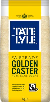 TATE & LYLE Fairtrade Golden Caster Pure Cane Sugar 1kg