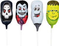 STORZ Foiled Milk Chocolate Halloween Lolly - Assorted 15g