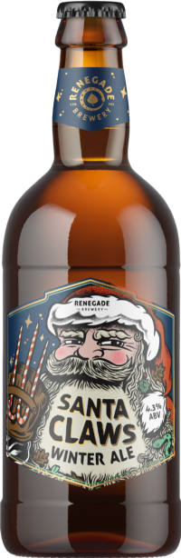 RENEGADE BREWERY Santa Claws Winter Ale 4.3% ABV 500ml