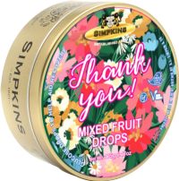 SIMPKINS Mixed Fruit Drops - Thank You Tin 175g
