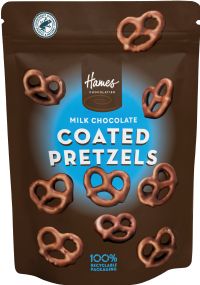HAMES Milk Chocolate Coated Pretzels 100g