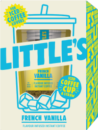 LITTLE'S Iced Coffee Gift Set with Coffee Cup - French Vanilla 50g