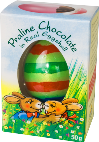 GUT SPRINGENHEIDE Praline Chocolate in Real Eggshell - Gift Box 50g