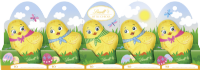LINDT Little Chicks Milk Chocolate - 5 pack 50g