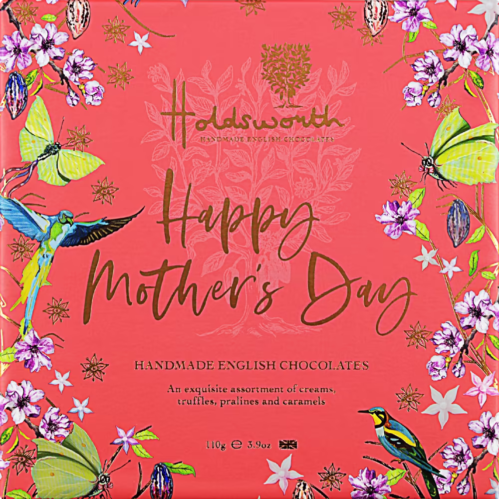 HOLDSWORTH 'Happy Mother's Day' Handmade English Chocolate Assortment 110g