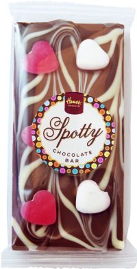 HAMES Spotty Chocolate Bar with Jelly Hearts 101g