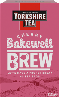 TAYLORS OF HARROGATE Yorkshire Tea Cherry Bakewell Brew - 40 Teabags 112g