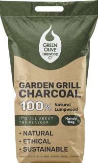 GREEN OLIVE FIREWOOD Garden Grill Lumpwood Handy Bag 3kg