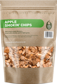 GREEN OLIVE FIREWOOD Apple Wood BBQ Smokin' Chips 3L