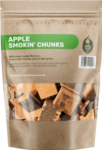 GREEN OLIVE FIREWOOD Apple Wood BBQ Smokin' Chunks 5L