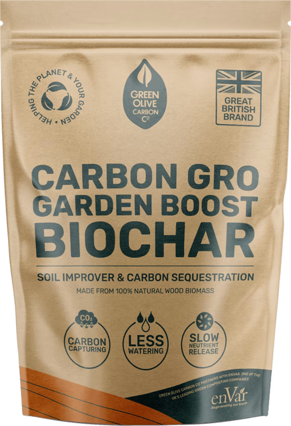 GREEN OLIVE FIREWOOD Garden Boost Biochar 5L