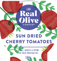 THE REAL OLIVE COMPANY Sun Dried Cherry Tomatoes - Deli Pot 100g