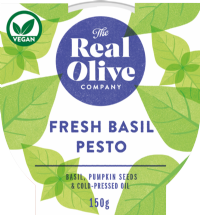 THE REAL OLIVE COMPANY Fresh Basil Pesto - Deli Pot 150g