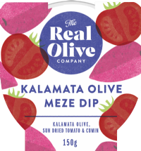 THE REAL OLIVE COMPANY Kalamata Olive Meze Dip 150g