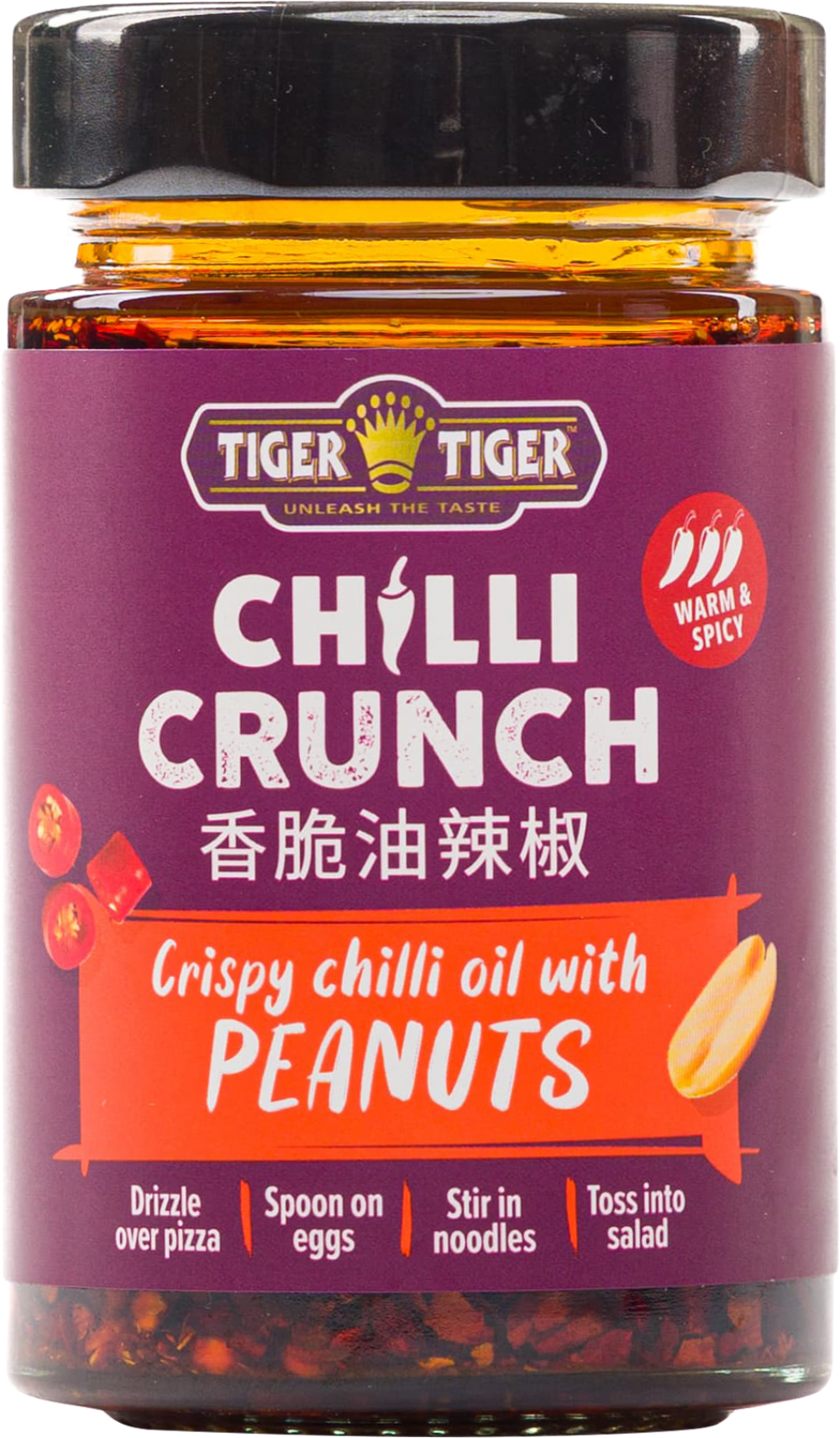 Tiger Tiger Chilli Crunch Crispy Chilli Oil with Peanuts 170g