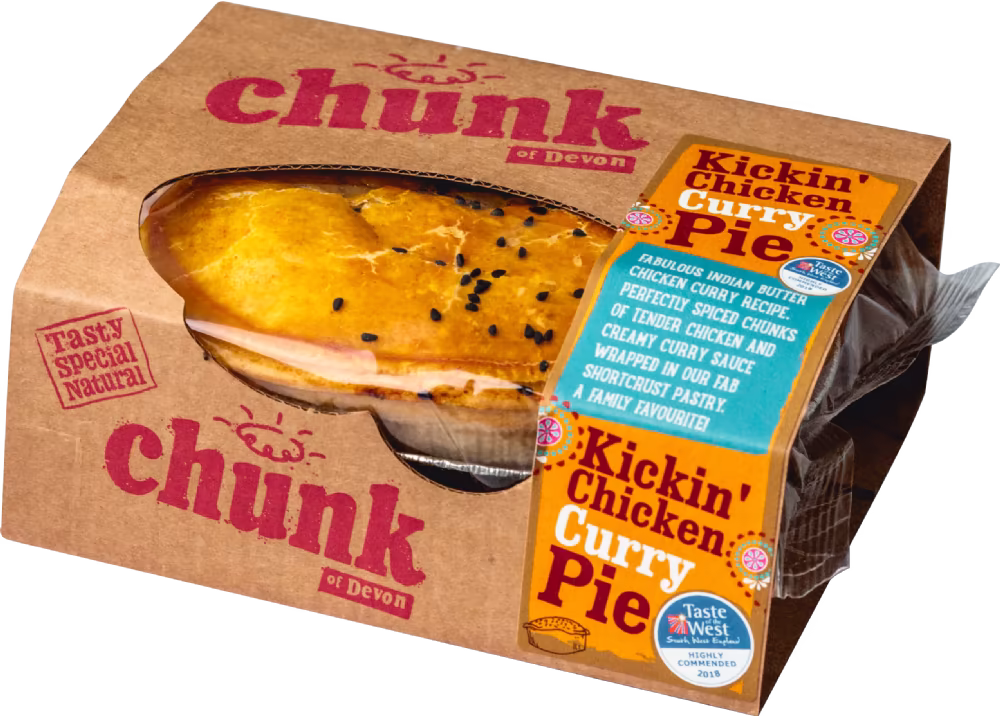 CHUNK OF DEVON Kickin' Chicken Curry Pie 265g