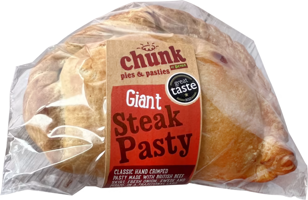 CHUNK OF DEVON Giant Steak Pasty 478g