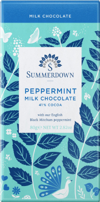 SUMMERDOWN Peppermint Milk Chocolate Bar 80g