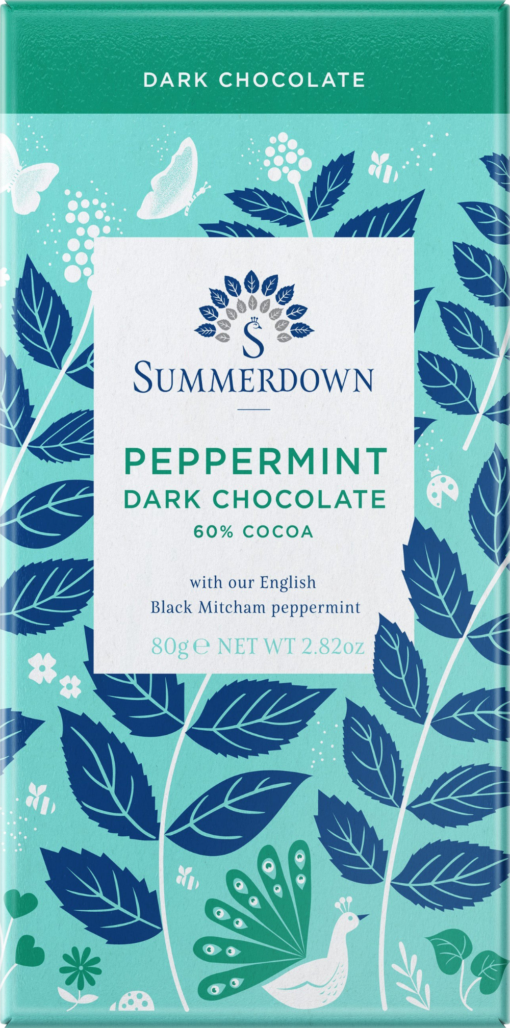 Summerdown Peppermint Dark Chocolate Bar 80g