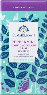 SUMMERDOWN Peppermint Dark Chocolate Crisp Bar 80g