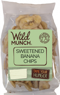 WILD MUNCH Sweetened Banana Chips 125g