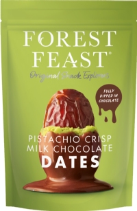 FOREST FEAST Pistachio Crisp Milk Chocolate Dates 120g